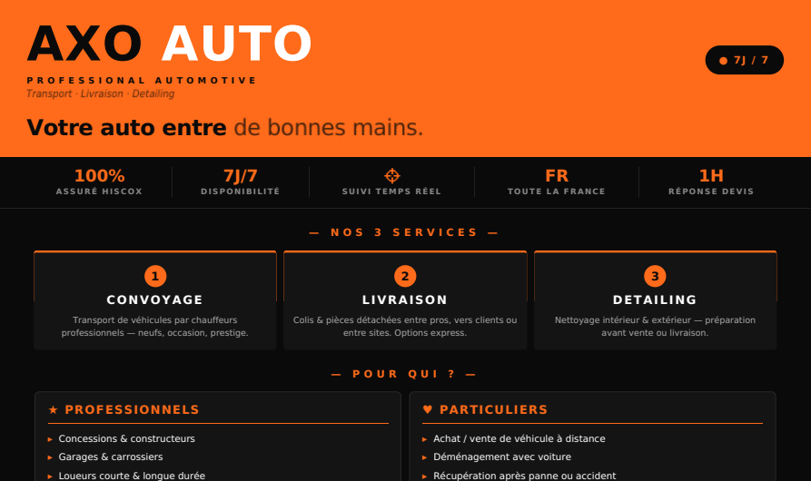 Aperçu du flyer Axo Auto